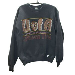 Vintage University Of Alabama Russell Sweatshirt, Crimson Tide, Black, Medium